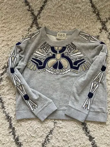 sea new york 자수 맨투맨