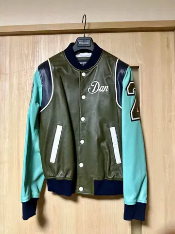 최종 가격 DSQUARED2 레더 봄버 자켓 44