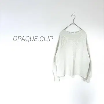[ OPAQUE.CLIP ] 라메 믹스 상의 긴팔 슬릿 깔끔한 오피스