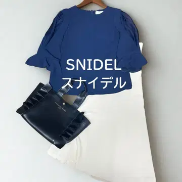 [새상품급] SNIDEL 스나이델 오픈 쉬폰 숄더 블라우스