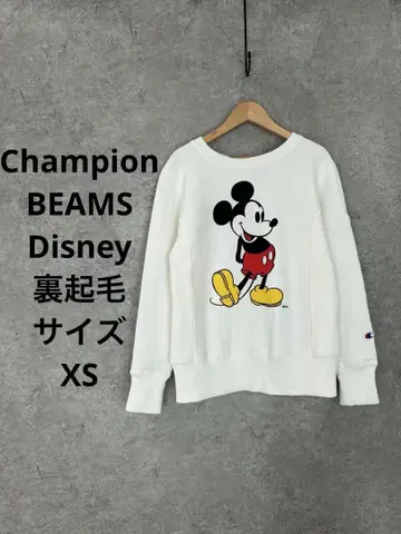 Champion x BEAMS x Disney 리버스 위브 미키 맨투맨