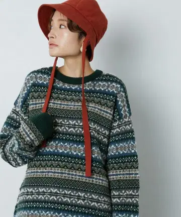 FREAK'S STORE [WEB 한정판] 페어아일 패턴 니트