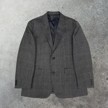 테일러드 자켓 | 빈티지풍 | 가을/겨울 남성용 체크 무늬 남성 빈티지