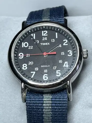 TIMEX Weekender 센트럴 파크 WR30 블랙 작동품