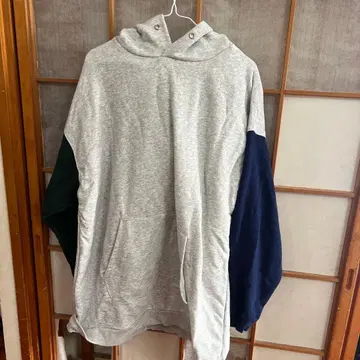로데오 크라운즈 후드 부착 후드티 그레이/네이비