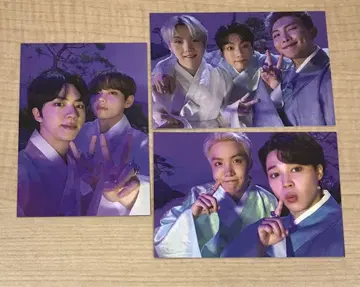 BTS 달마준 미니 포토 카드 3장 묶음 판매