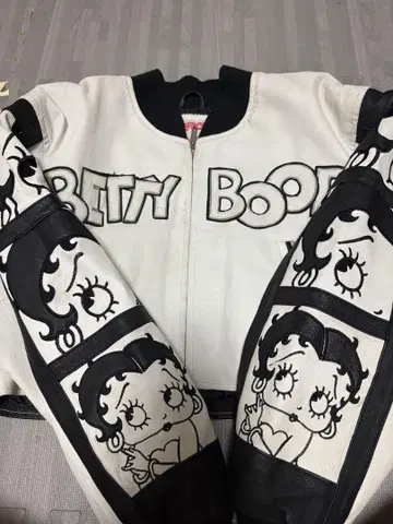 아메리칸 카툰 베티 붑 가죽 자켓