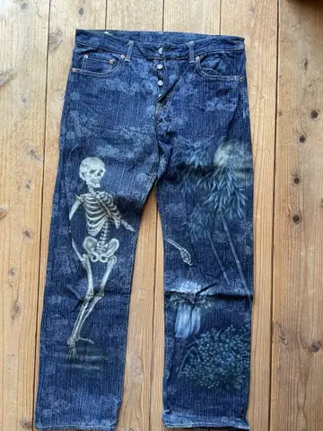 오스티아 재팬 스켈레톤 디자인 데님