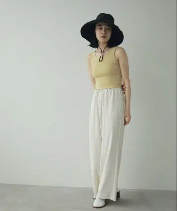 새상품급 anuke Georgette Pants/Ivory