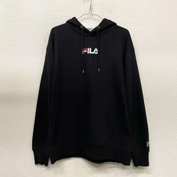 FILA 휠라 자수 로고 블랙 후드티