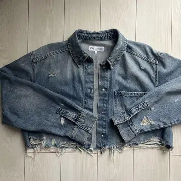 ZARA 크롭 데님 자켓