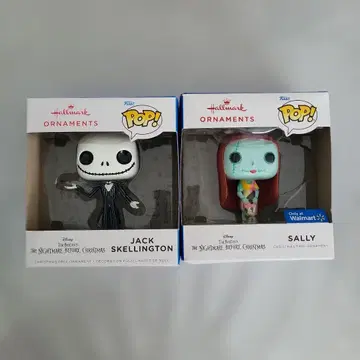 Funko Pop! 오너먼트 잭과 샐리 2개 세트