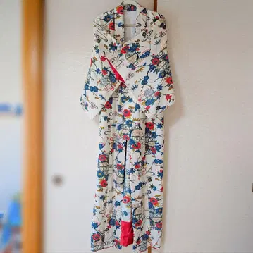 단풍 레트로 기모노