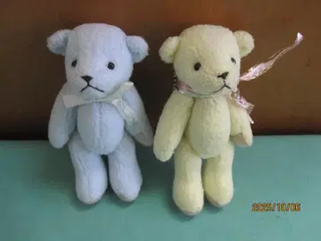 Tiny Studio 테디베어 페어 봉제 인형 키링