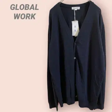 GLOBAL WORK 긴팔 가디건 안티필링 니트 블랙 계열/L