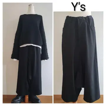 [ 새상품급 ] Y's 와이즈 갸방 사루엘 팬츠 블랙