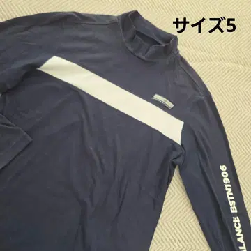 뉴발란스 5 셔츠 L 모크넥 남성용 네이비