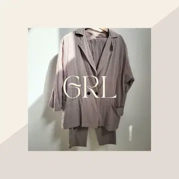 [ sizeL ] 코튼 자켓 셋업 캐주얼 베이지
