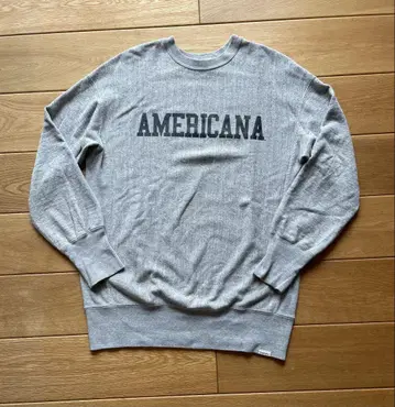 AMERICANA 그레이 크루넥 트레이닝복