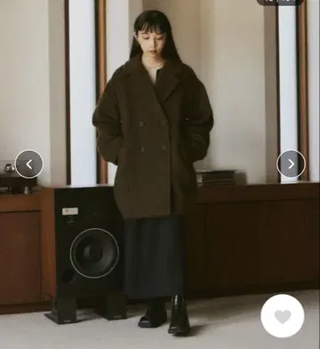 HappyJohn 울 블렌드 샤기 코쿤 P 코트