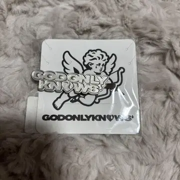 이와타 타카노리 GODONLYKNOWS 로고 헤어핀