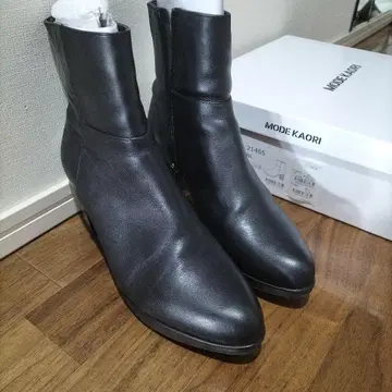 모드 카오리 힐 부츠 24.5cm 블랙