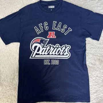 AFC EAST Patriots 티셔츠 M 사이즈 네이비