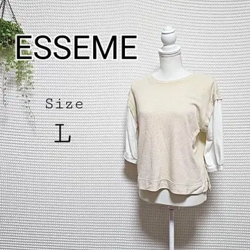 ESSEME 베이지 오분 소매 L