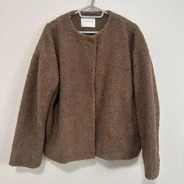 AZUL ENCANTO 보아 자켓 브라운 아우터