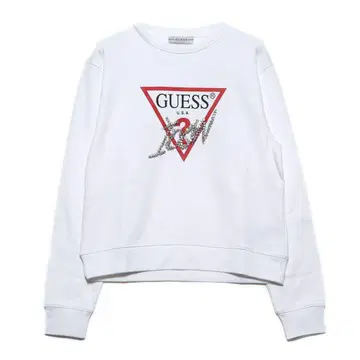 GUESS 스톤 포함 화이트 트레이닝복 S 사이즈