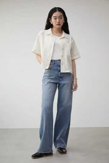 G9350*컨디션 최상 택 포함 새상품 MOUSSY 마우지 메쉬 셔츠 M