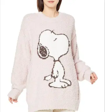 새상품 젤라또피케 SNOOPY 젤라또 자카드 풀오버 핑크