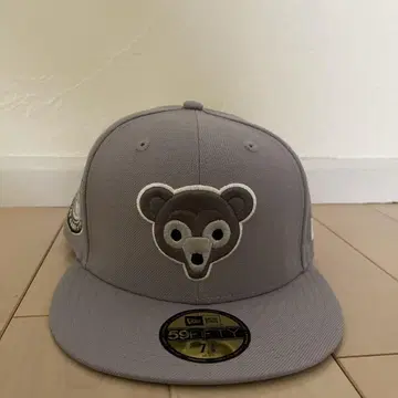 59FIFTY 그레이 곰 얼굴 캡 7 3/8