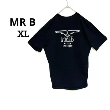 MR B 미스터 B 암스테르담 반팔 티셔츠 남성용 [XL] 블랙