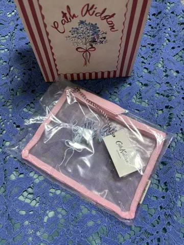 Cath Kidston 메쉬 파우치 핑크