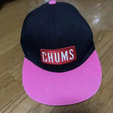 [ 새상품급 ] CHUMS 캡 블랙/핑크 M/L