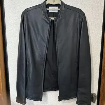 STUDIOUS 네이비 가죽 자켓 사이즈 1