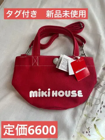 MIKI HOUSE 빨간색 토트백 미사용 새상품