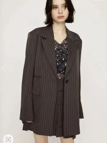 SLY BOXY TAILORED 자켓 브라운