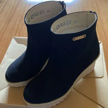 메르시보쿠 웨지솔 부츠 코부 블랙 사이즈 2 새상품급