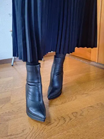 미사용 새상품 에스페란자 숏부츠 블랙 M 23.5cm