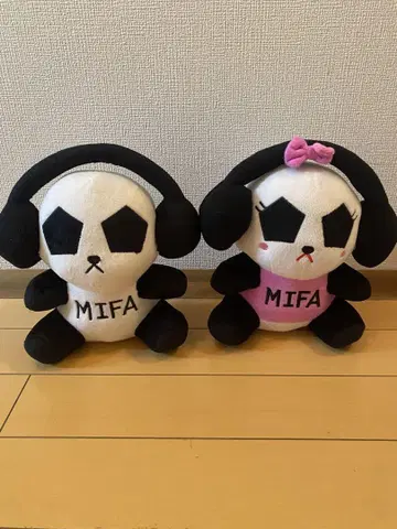 MIFA 팬더 봉제 인형 2개 세트
