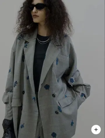 Ameri CHECK FLOWER PAPA JACKET