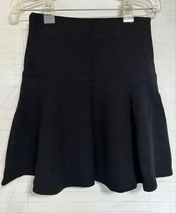 블랙 플레어 스커트 블랙 유니클로 미니 스커트 플레어 S 하이웨스트