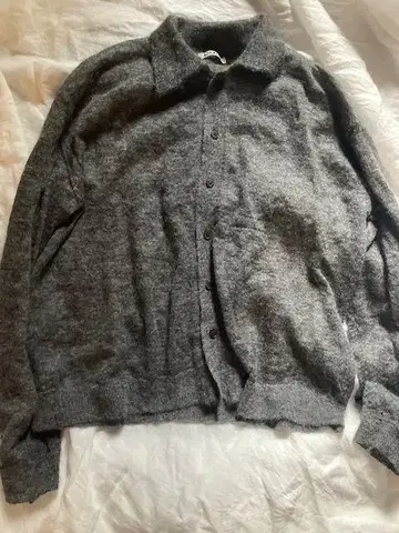 auralee KID MOHAIR SHEER KNIT CARDIGAN