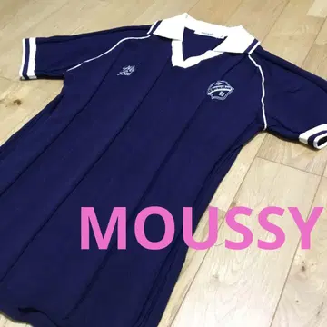 MOUSSY 상의 네이비 FREE 사이즈