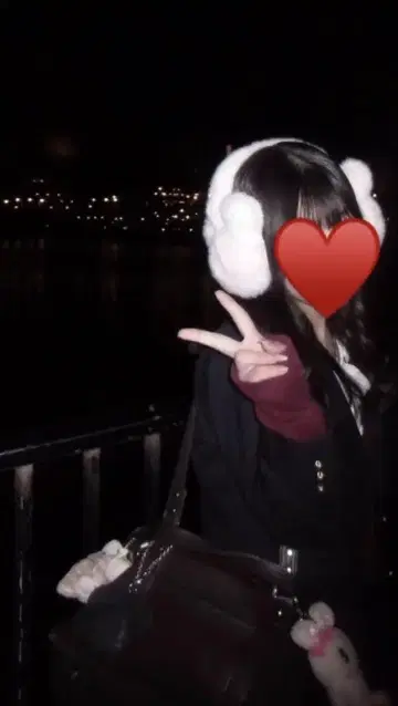 디즈니 귀도리 복슬복슬 핑크