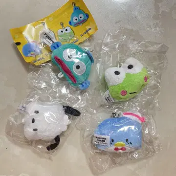 산리오 하피단부이 봉제 인형 참 4개 세트 레터팩 배송