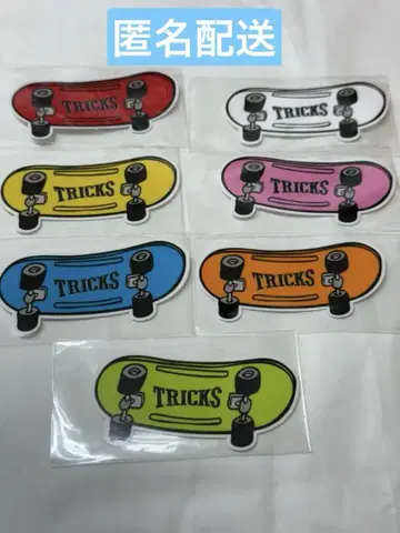 TRICKS 스케이트보드 스티커 7장 세트