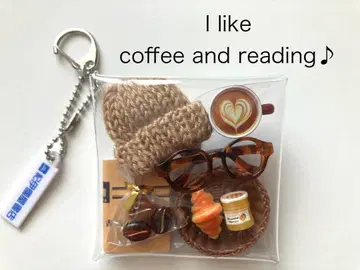 북 참 기노쿠니야 서점 가챠 채운 파우치 coffee 미니어처